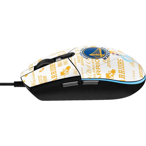 NBA Golden State Warriors Historic Blast G203 Prodigy RGB Wired Gaming Mouse Skin